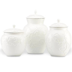 opal innocence carved 3-piece canister set