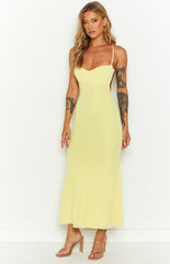 elysium yellow maxi dress