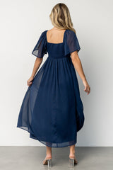 nora midi dress | navy